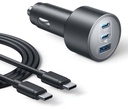 Anker B2737Ha1 Car Charger (167.5W, 3 Ports) With Cable Bundle