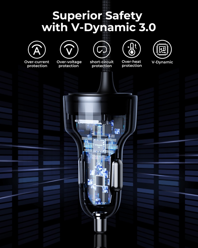 Voltme Cazo Series Car Charger Cazo 60W L-C