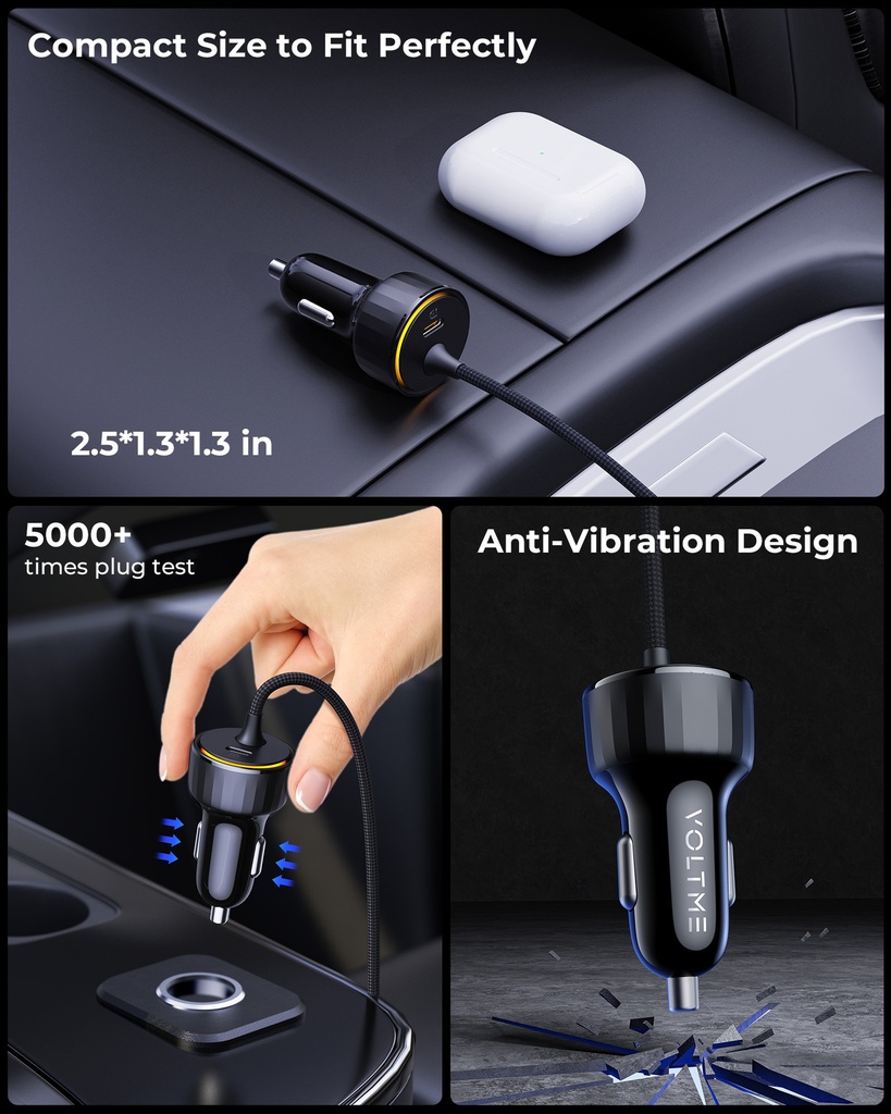 Voltme Cazo Series Car Charger Cazo 60W L-C