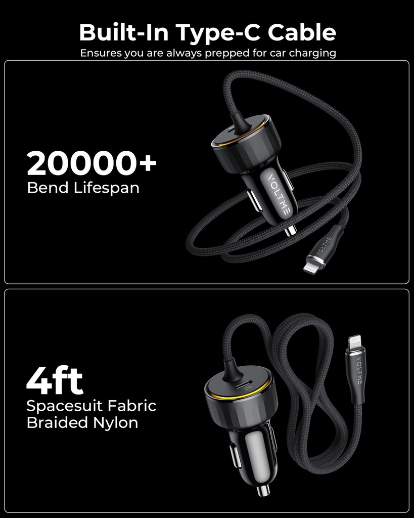 Voltme Cazo Series Car Charger Cazo 60W L-C