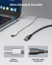Voltme Powerlink Rugg Double Nylon Cable Type C To Type C 3A / 1M (60W) Black
