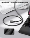 Voltme Powerlink Rugg Double Nylon Cable Type C To Type C 3A / 1M (60W) Black