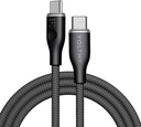 Voltme Powerlink Rugg Double Nylon Cable Type C To Type C 3A / 1M (60W) Black