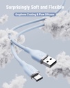 Voltme Powerlink Moss Liquid Silicon Cable Usb A To Type C 3A / 1M (60W) Blue
