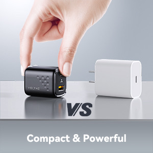 Voltme Revo 30 Duo Ca Wall Charger (30W) Black