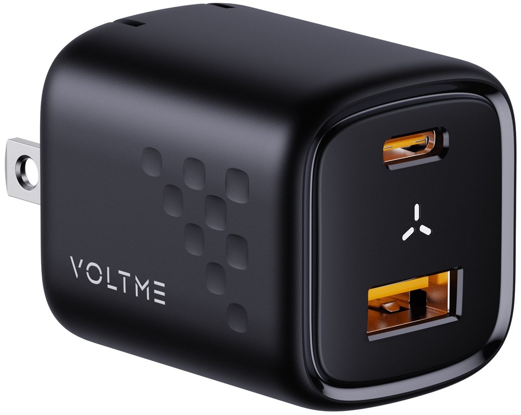 Voltme Revo 30 Duo Ca Wall Charger (30W) Black