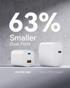 Voltme Revo 30 Duo Ca Wall Charger (30W) White