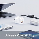 Voltme Revo 30 Duo Ca Wall Charger (30W) White