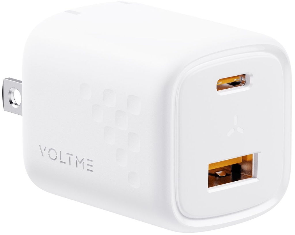 Voltme Revo 30 Duo Ca Wall Charger (30W) White