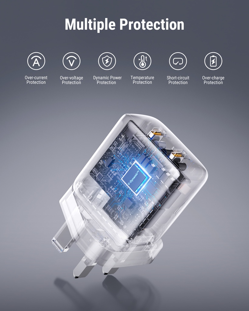 Voltme Revo 35 Duo Lite Wall Charger (35W) White