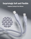 Voltme Powerlink Moss Liquid Silicon Cable Type C To Type C 5A / 1M (100W) Emarker Gray