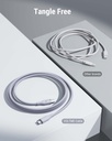 Voltme Powerlink Moss Liquid Silicon Cable Type C To Type C 5A / 1M (100W) Emarker Gray