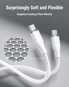 Voltme Powerlink Moss Liquid Silicon Cable Type C To Type C 5A / 1M (100W) Emarker White