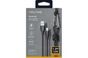 Voltme Powerlink Rugg Double Nylon Cable Usb A To Lightning 3A / 1.2M Zinc-Alloy Connector Black