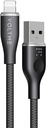 Voltme Powerlink Rugg Double Nylon Cable Usb A To Lightning 3A / 1.2M Zinc-Alloy Connector Black