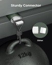 Voltme Powerlink Rugg Double Nylon Cable USB A to Lightning 3A / 1.2M Zinc-Alloy Connector GREEN 