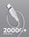 Voltme Powerlink Rugg Double Nylon Cable Usb A To Lightning 3A / 1.2M Zinc-Alloy Connector Gray