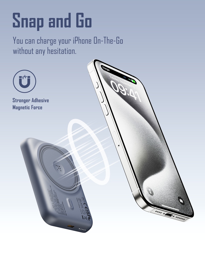 Voltme Hypercore Wireless Power Bank 5000Mah (Magsafe) 