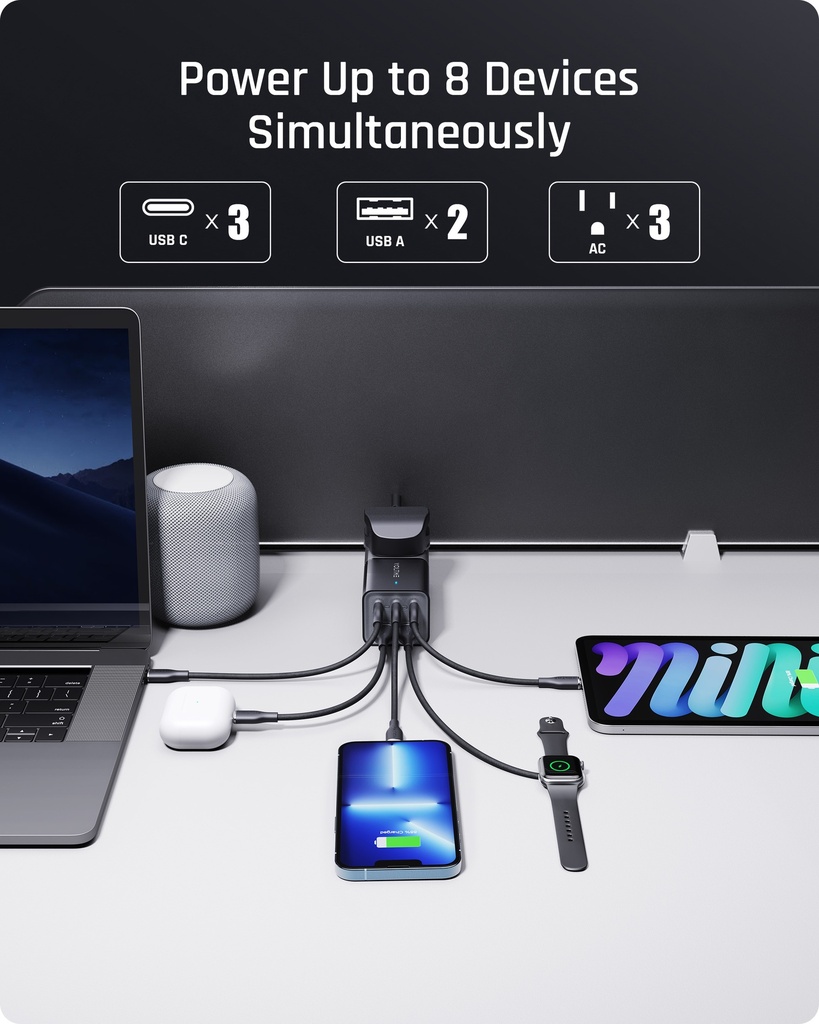 Voltme Vito 75W Powerstrip Uk (Ac+Dc)