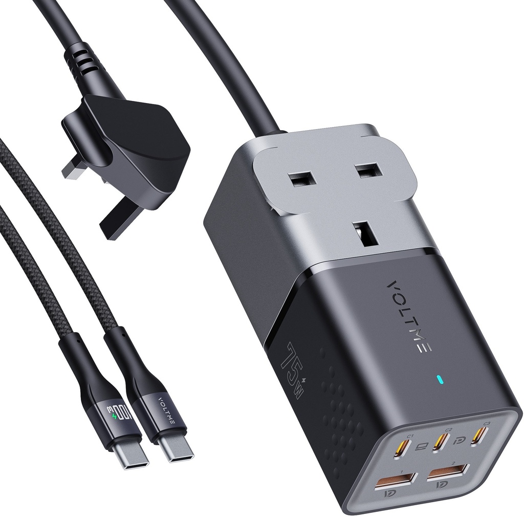 Voltme Vito 75W Powerstrip Uk (Ac+Dc)