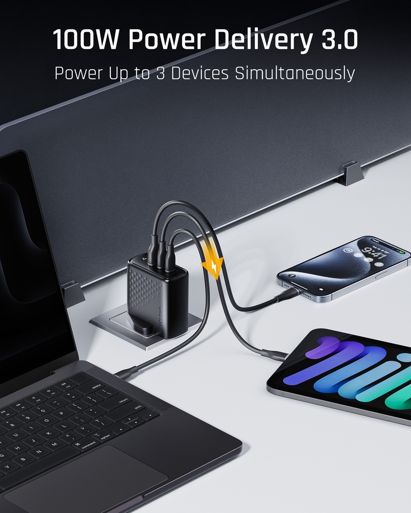 Voltme Revo 100 Wall Charger (100W) Black