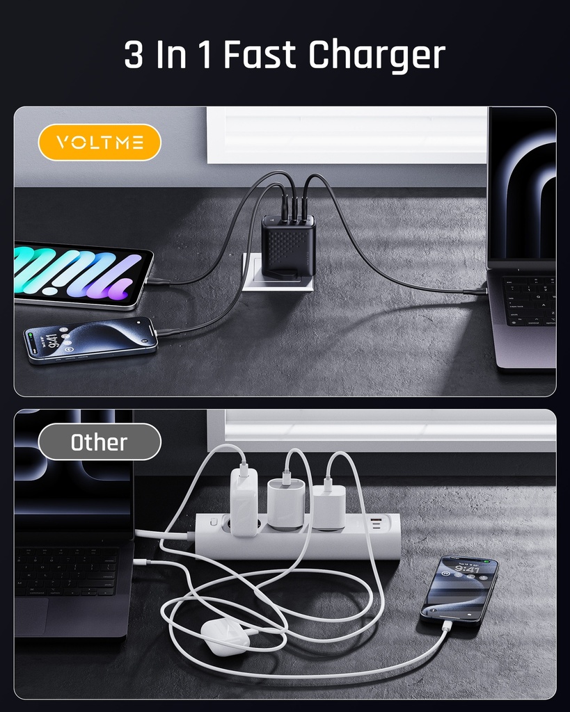 Voltme Revo 100 Wall Charger (100W) Black