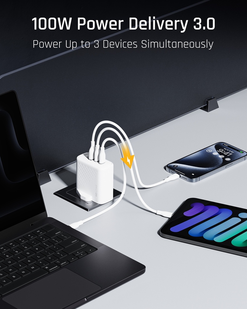 Voltme Revo 100 Wall Charger (100W) White