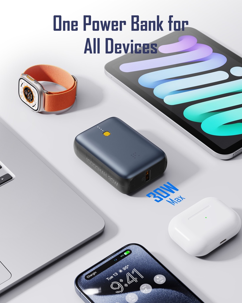 Voltme Hypercore Pro Power Bank 10000Mah 30W