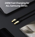 Voltme Powerlink Utron Series Cable 240W + 80Gbps High Speed Data Transfer + 8K/60Hz  Ctc 2.0M Usb4.0 Black