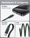 Voltme Powerlink YoYo Cable 3A 1.0M Retractable (Dual-Way Retractable Cable) Type C to Type C 60W England GREEN 