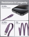 Voltme Powerlink Yoyo Cable 5A 1.0M Retractable (Dual-Way Retractable Cable) Type C To Type C 100W Purple