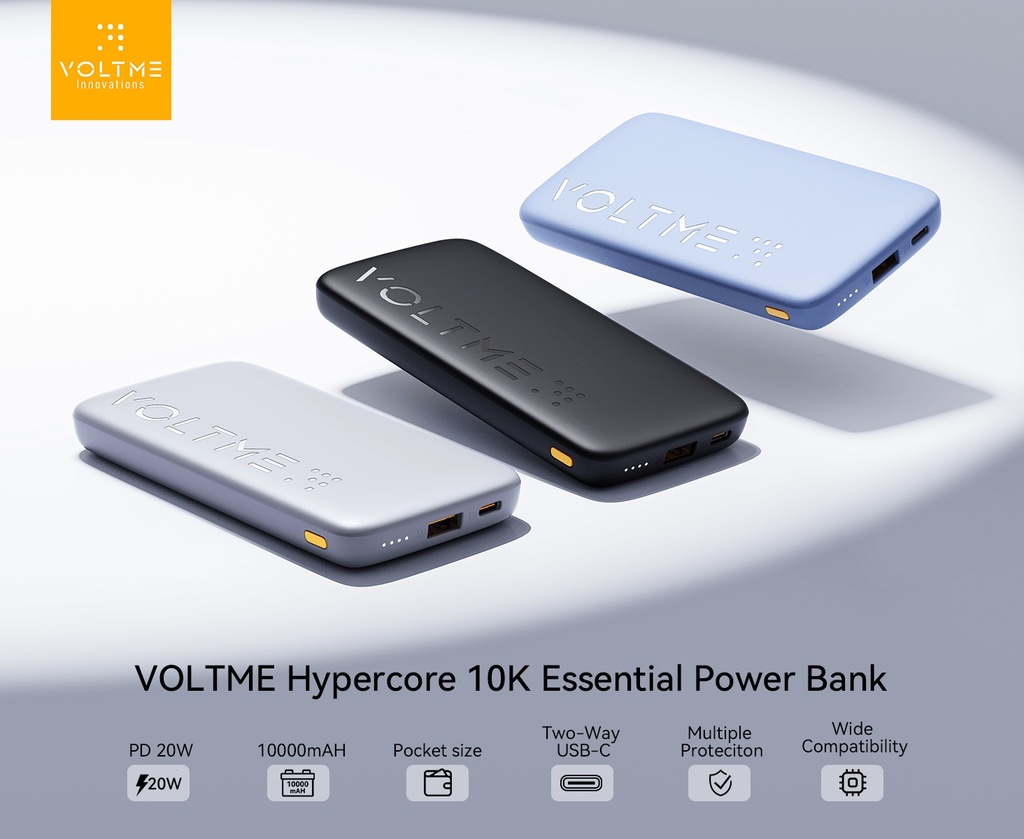 Voltme Hypercore Essential Power Bank 10000Mah 22.5W