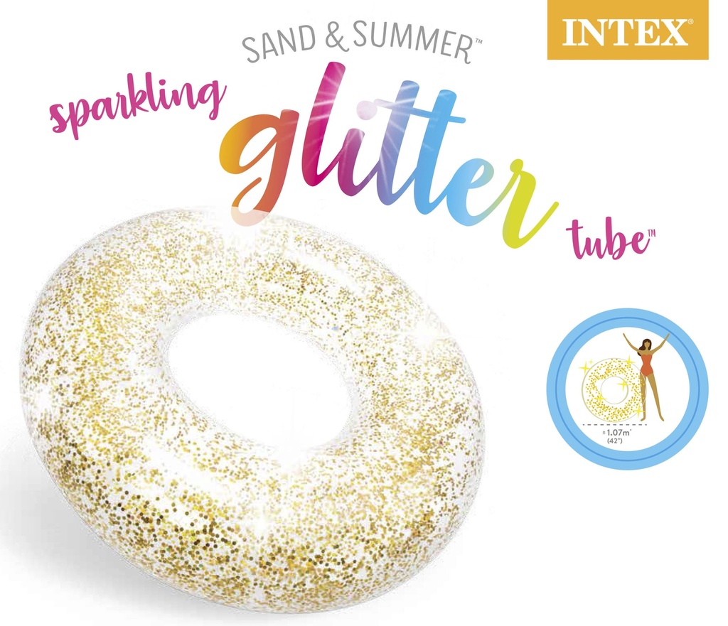 Intex  Sparkling Glitter Tubes, Age 9+, 2 Colors 42156274