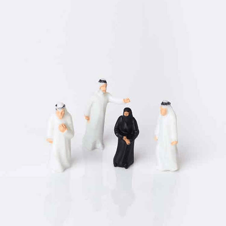 Human Arab Figure Mode 1:75 Set 2Pcs