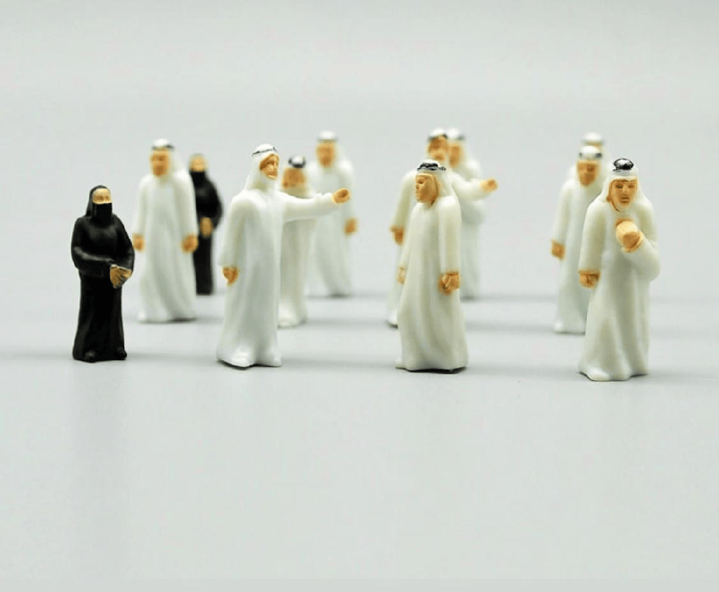 Human Arab Figure Mode 1:75 Set 2Pcs