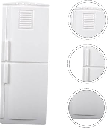 Fridge Model 1:25 H-60Mm 1Pcs