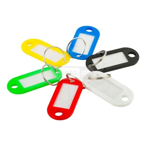 Key Tag Packet of 50 pcs assorted      H1091-6MM