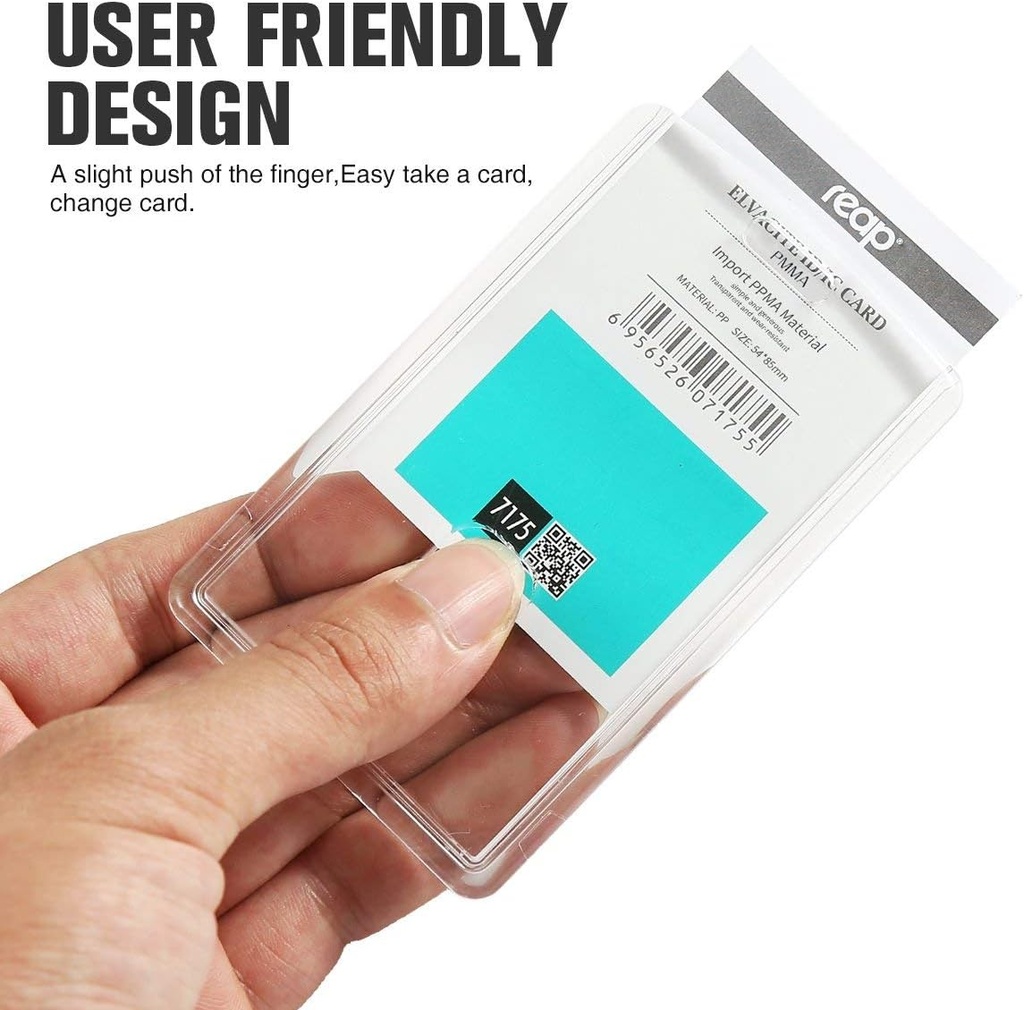 ID Holder OPP Vertical     7175 Clear