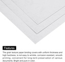 Cover Binding 180G Leather Grain   Paper  A4 White-ST09-18016
