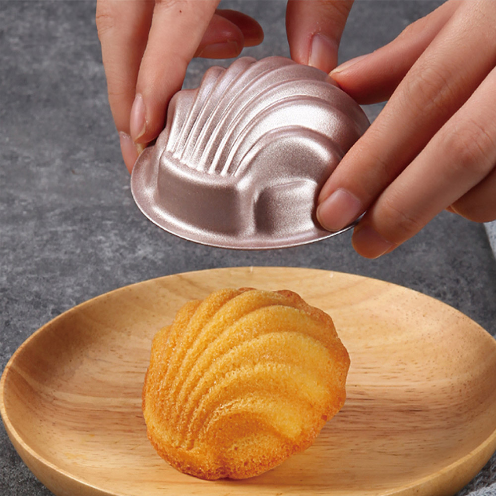 Madeleine Deep Shell Pan Non-Stick 4Pcs