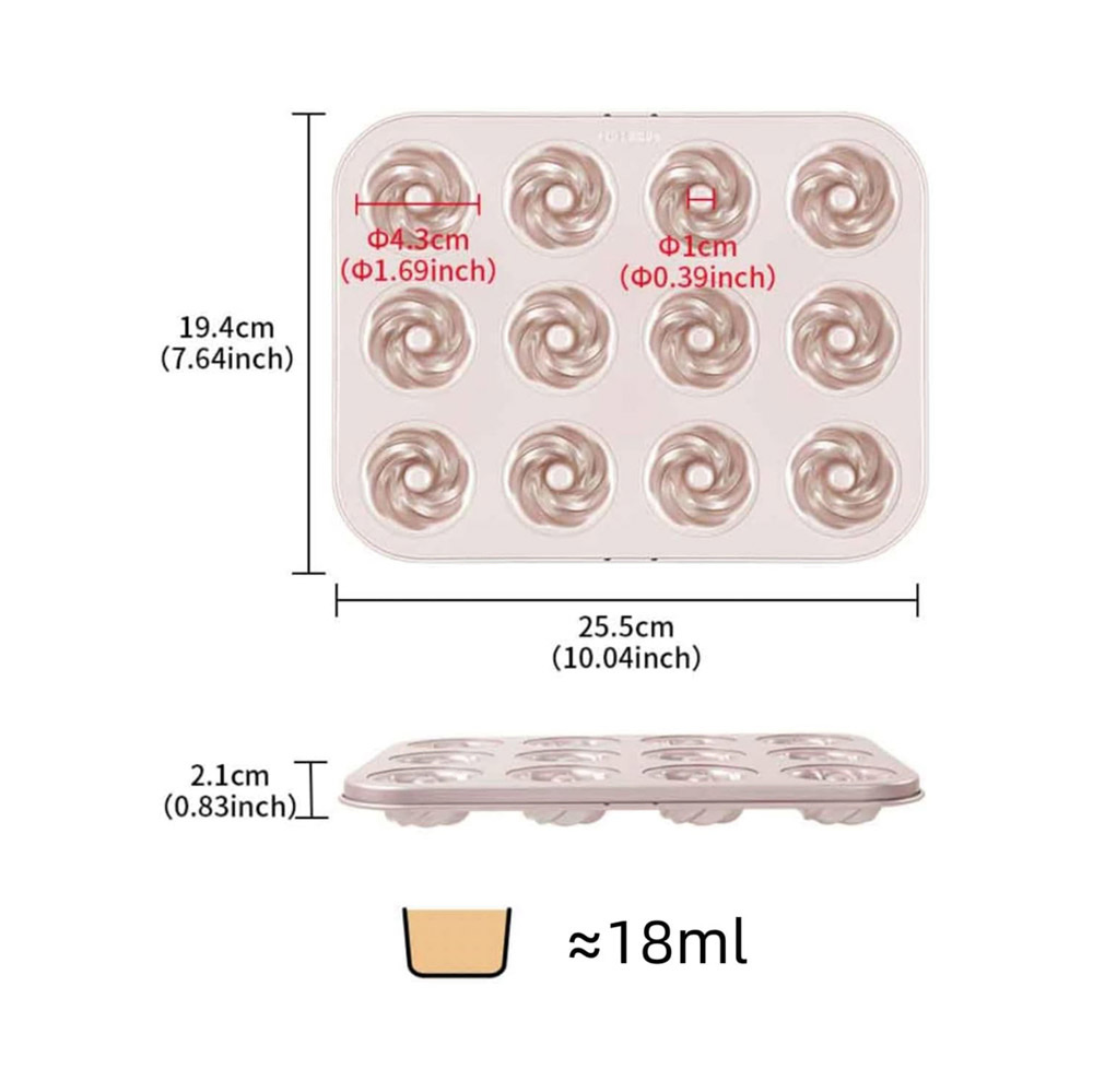 Mini Cyclone Doughnut Pan Ns 12Cavs