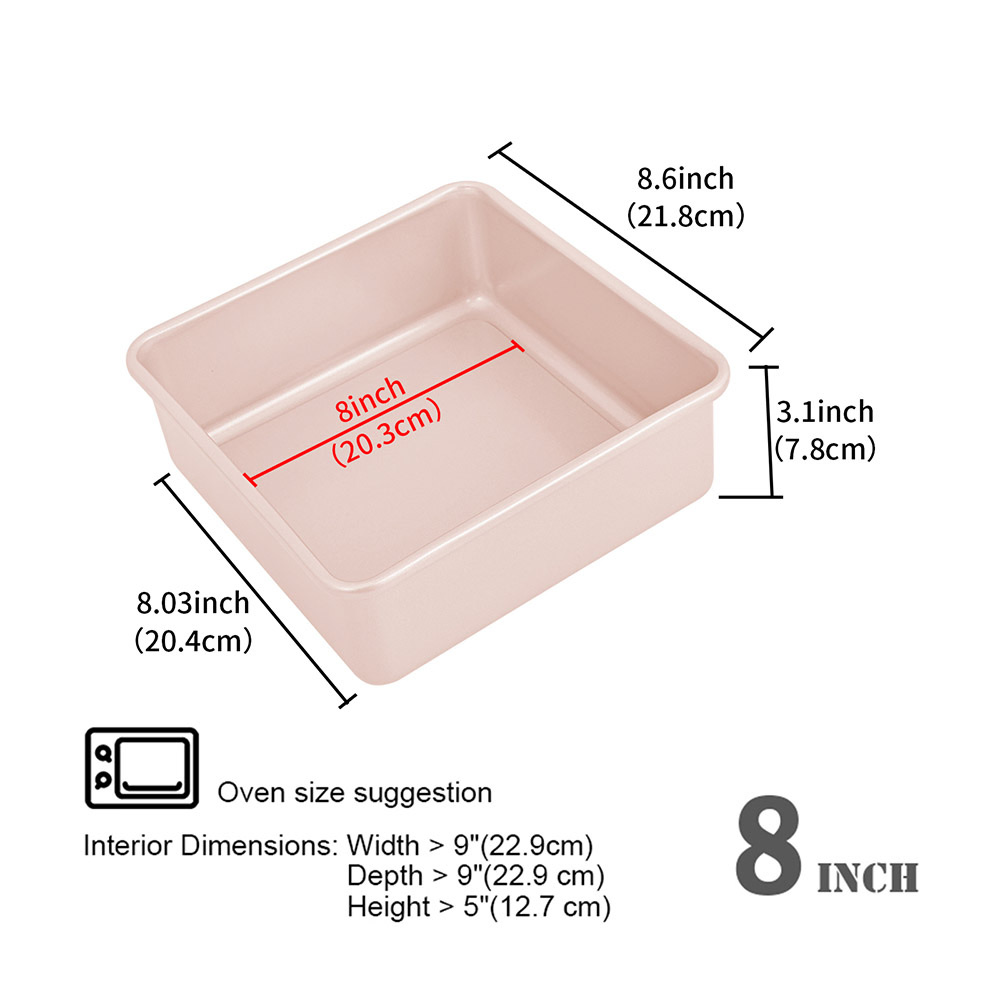 Square Cake Pan W/ Loosebottom Ns 8X8In.