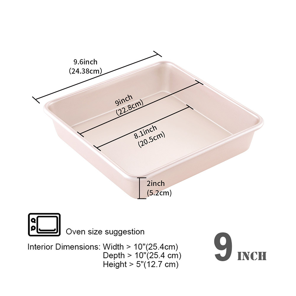 Square Cake Pan Non-Stick 9X9In.