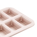 Petite Loaf &Brownie Pan Non-Stick 8Cavs