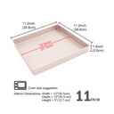 Square Cake Pan Non-Stick 11X1.4In.