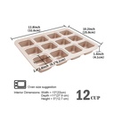 Brownie Pan Non-Stick 12Cavs