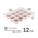 Cannele Non-Stick Mould 12Cavs