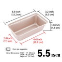 Mini Loaf Pan Non-Stick 4Pcs
