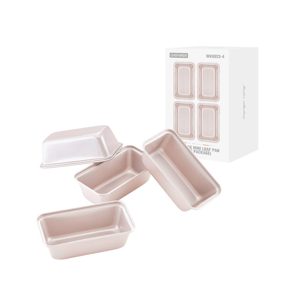 Mini Loaf Pan Non-Stick 4Pcs