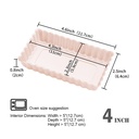 Rectangular Tart Pan Non-Stick 4Pcs